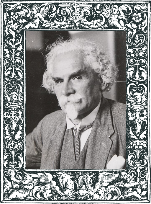 Schwarz-Weiß Fotografie eines bärtigen alten Mannes, Heinrich Glücksmann